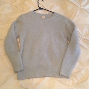 Fluffy Blue Sweater